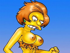 A Wild Futanari Sex Orgy In Springfield On The Simpsons
